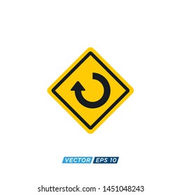 Traffic Signs Icon Vector Design Illustration 