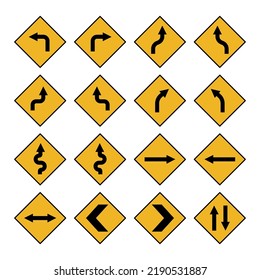 Traffic signs icon vector design templates
