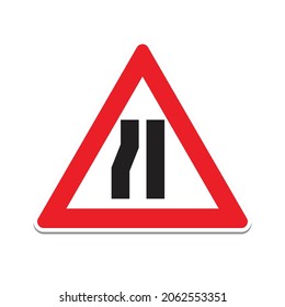 traffic signs. illustration of traffic signs in flat style.