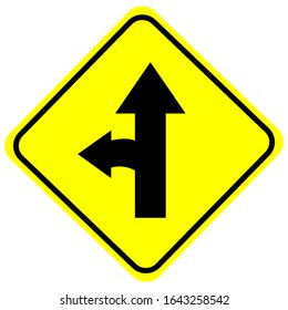 Traffic signs isolated on white background.vector illustration.