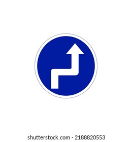 Traffic signs, isolated on white background, vector illustration.
