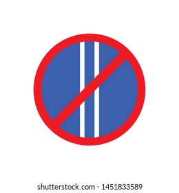 Traffic signs, no parking on even days. Vector icon