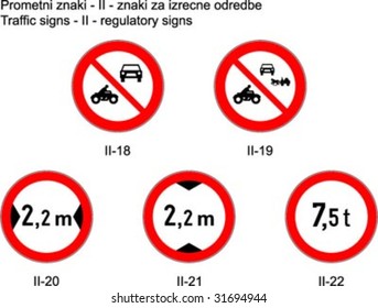 Traffic signs on slovene roads Prometni znaki na slovenskih cestah