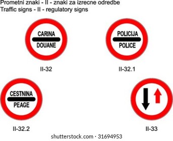 Traffic signs on slovene roads Prometni znaki na slovenskih cestah