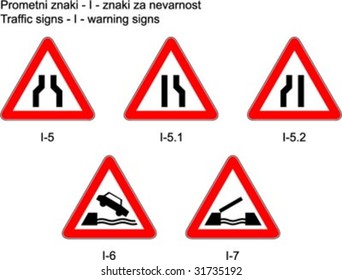 Traffic signs on slovene roads Prometni znaki na slovenskih cestah