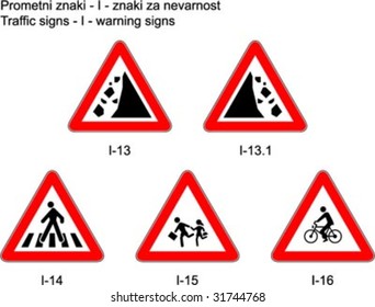 Traffic signs on slovene roads Prometni znaki na slovenskih cestah