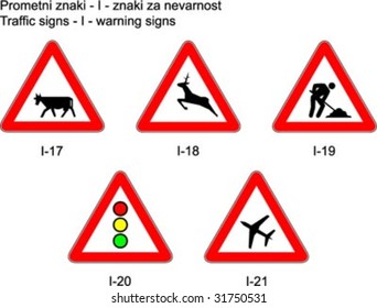 Traffic signs on slovene roads Prometni znaki na slovenskih cestah