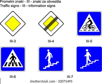 Traffic signs on slovene roads  Prometni znaki na slovenskih cestah