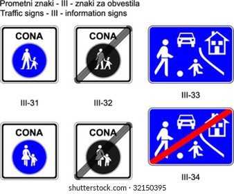 Traffic signs on slovene roads  Prometni znaki na slovenskih cestah