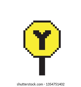 Traffic signs Pixel art