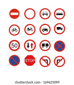 Traffic signs prohibiting