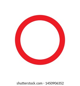 Traffic signs, road closed. Vector icon
