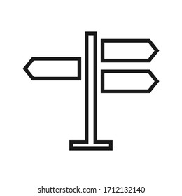 Traffic signs - Road signs icon vector isolated on a white background.