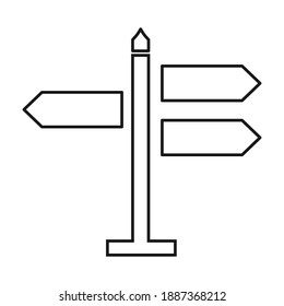 Traffic signs - Road signs icon . Vector illustration color editable isolated on blank background. Eps 10. 
