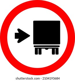 Traffic signs used in Brazil, Buses, trucks and large vehicles, keep to the right, It informs the driver of buses, trucks and large vehicles the obligation to circulate in the right lane(s).