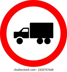 Traffic signs used in Brazil, Exclusive truck circulation, It informs the driver of the vehicle that the area, road, lane or lane is for the exclusive use of trucks.