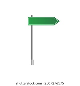 Traffic signs vector, green road signs blank.