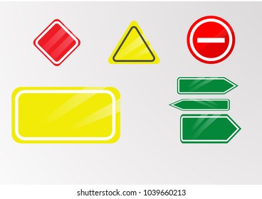 traffic signs vector icon