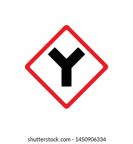 Traffic signs. Vector icon, eoad sign