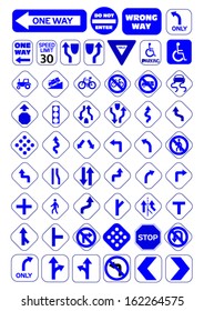 traffic signs vector illustration