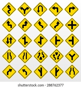 Slow traffic ahead sign Royalty Free Stock SVG Vector and Clip Art