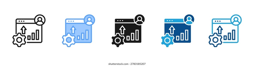 Traffic Source web icon with multiple style collection