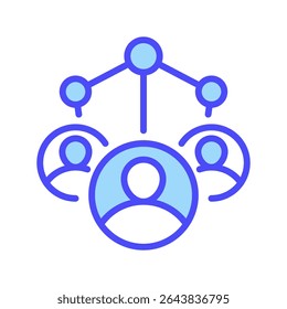 Traffic Sources Line Icon, Outline Symbol for Visitor Analytics, Website Channels, Referral Tracking, Campaign Flow, and Audience Streams. Vector Sign Icon.