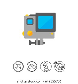 Traffic speed camera icon