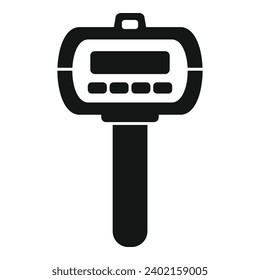 Traffic speed radar icon simple vector. Vehicle tool limit. Flash gun area