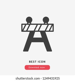 traffic stop icon vector