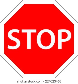 Traffic Stop Sign Vector