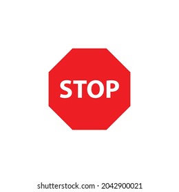 Symbol für die Haltestelle Symbol Vektorgrafik. 