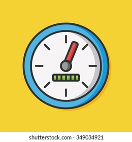 traffic stopwatch vector icon