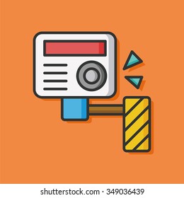 traffic surveillance vector icon