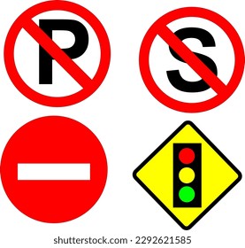 traffic symbol suitable for posters or children's learning media
