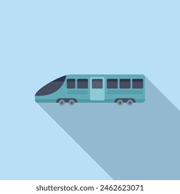 Icono de tren de tráfico Vector plano. Nuevo transporte moderno. Alta velocidad