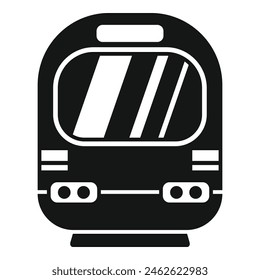 Traffic train icon simple vector. Electronic passage. Rail transport move