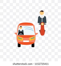 Traffic vector icon isolated on transparent background, Traffic logo concept