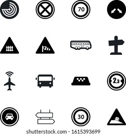 traffic vector icon set such as: circular, rule, compass, vision, taxi, cross, cyber, gray, slope, light, roadsign, image, restricted, europe, blank, sonar, railway, regulation, barrier, protection