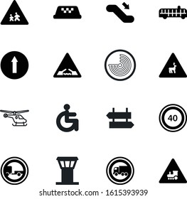 traffic vector icon set such as: radar, mall, prohibitory, logo, railway, cyber, building, disabled, urban, railroad, caution, gate, nature, prohibition, text, airline, deer, drawbridge, signage