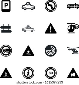 traffic vector icon set such as: guide, tractor, roadsign, scan, target, person, rectangular, canadian, monitor, fuel, restriction, left, steel, copter, sonar, abstract, bus, search, hour, airplane