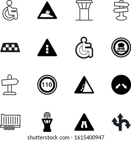 traffic vector icon set such as: cab, container, icons, uk, regulation, start, round, color, highway, architecture, triangular, trucking, orange, kilometers, falling, double, arrows, commercial, left