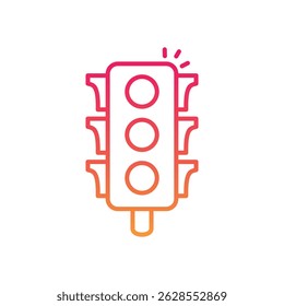 Traffic Vector icon stock illustration