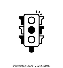 Traffic Vector icon stock illustration