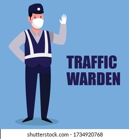 traffic warden or dishub in indonesia