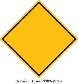 Traffic warning sign vector isolated on white background