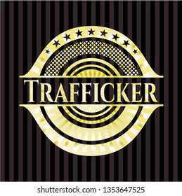 Trafficker gold emblem or badge