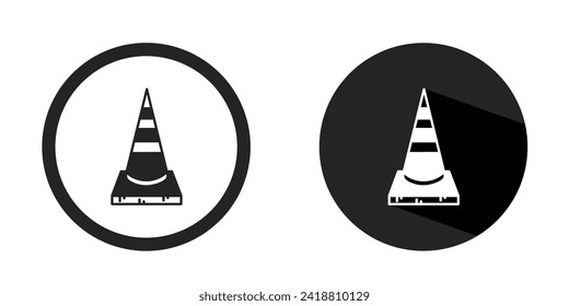 Traffict sign logo. Traffict sign icon vector design black color. Stock vector.