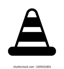 Trafic Cone Icon color editable