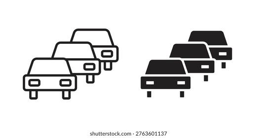 Trafic icon for mobile application, button and website design.